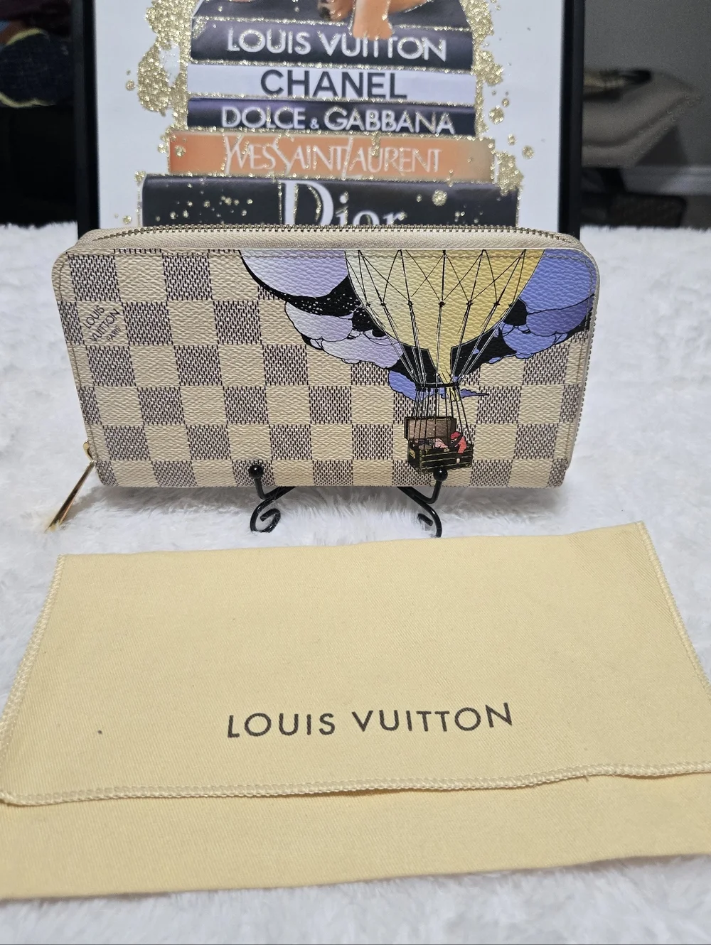 Louis Vuitton Limited Edition Damier Azur Zippy Long Wallet EUC